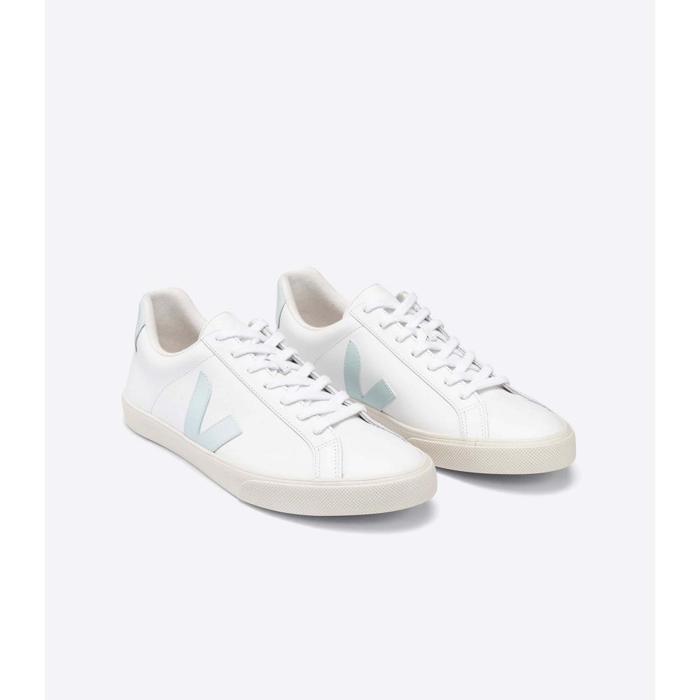 Veja ESPLAR LEATHER Tenisky Damske White/Blue | SK 609WNB